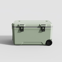 Glacière isotherme de grande capacité 120L, en PU, pour usage commercial en extérieur, pour la conservation des aliments, la pêche, le camping