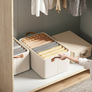 공장 도매 가정용 제품 친환경 접이식 의류 바지 장난감 수납 상자 - Product Image 6