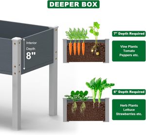 Vente en gros de meubles d'extérieur Fournitures de jardin Boîte à fleurs <span class=keywords><strong>pour</strong></span> pot de fleurs Lit de jardin <span class=keywords><strong>surélevé</strong></span> en <span class=keywords><strong>bois</strong></span> <span class=keywords><strong>pour</strong></span> légumes - Product Image 6