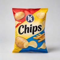 Sachet personnalisé à soufflet latéral pour chips, emballage alimentaire résistant à l'humidité pour garder les aliments croustillants, idéal pour les snacks frits, le lait et les aliments pour animaux de compagnie