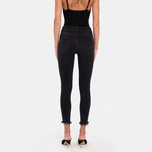 <span class=keywords><strong>Alto</strong></span> super skinny elástico negro sexy <span class=keywords><strong>jeans</strong></span> pent - Product Image 3