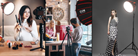 PRO SD300B GVM Lampe LED professionnelle officielle 300W pour Vlogging 51100 Lux 3.3 'App Control Système de refroidissement actif 2700K-6800K