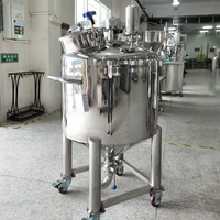 Réservoir de stockage et de mélange de liquides en acier inoxydable LIENM, agitation motorisée, volume personnalisable pour l'alcool, l'éthanol, les produits chimiques