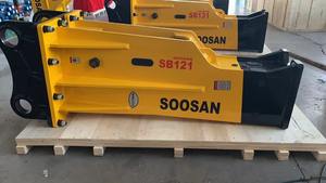 Para martillo hidráulico Soosan Sb121, capacidad de 28-35 toneladas con cincel de 155 mm de diámetro, producto de martillo roto - Product Image 5