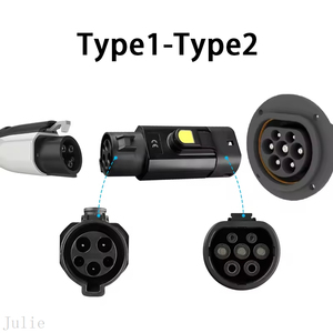 อะแดปเตอร์ประเภท1-2 EV ชนิดอะแดปเตอร์ชาร์จยานพาหนะไฟฟ้า J1772กับซ็อกเก็ต IEC62196เสียบปลั๊ก T1เพื่อ T2ขั้วต่อเครื่องชาร์จ EV - Product Image 4
