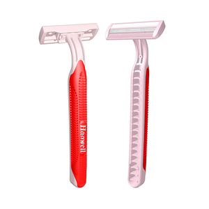 HW-B229GL Nóng Bán Dùng Một Lần 2 Twin <span class=keywords><strong>Blade</strong></span> Razor Nhập Khẩu Vật Liệu Thép Không Gỉ <span class=keywords><strong>Blade</strong></span> Với Chất Bôi Trơn Strip 24 Cái Gói - Product Image 5
