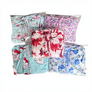 Pigiami per Neonati in <span class=keywords><strong>Viscosa</strong></span> di Bambù Pronti per la Spedizione, Morbidi, Taglia e Stampa Casuali, Scatole Misteriose all'Ingrosso con Cerniera - Product Image 2