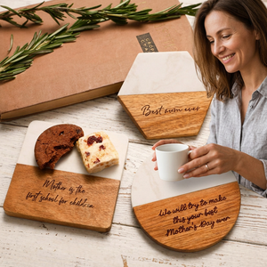 USA Free Shipping Stock Durable Stylish Laser Engraving Blanks Natural Acacia Wood 8mm/10mm Classic Design Coaster - Product Image 2