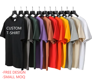 Camiseta de Hombre de Manga Corta, Cuello Redondo, 100% Algodón, 180g, con Logotipo Personalizado, Estampado Sólido, Casual, Transpirable, Corte Regular, Gran Venta - Product Image 1