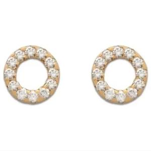 Boucles d'oreilles en moissanite taille ronde, véritables boucles d'oreilles en diamant moissanite, clous d'oreilles en moissanite pour mariage pour femmes - Product Image 1