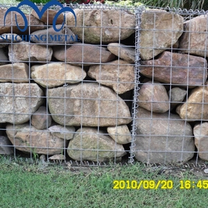 Gavión de piedra de inundación con revestimiento galvanizado para retención de gaviones de Ribera de Río Pared de caja de cesta 200x50x100 - Product Image 3