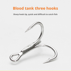 เหยื่อปลอมโลหะแบบแข็งพิมพ์ลาย VIB ร่องเลือดไบโอนิค ตีไกล เสริมความแข็งแรงด้วยตะขอสามทาง สำหรับตกปลาท็อปมัท คัลเตอร์ ในน้ำเค็ม - Product Image 3