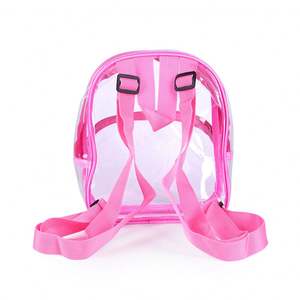 Mochilas escolares transparentes de PVC personalizadas para niños, mochila transparente duradera, mochila transparente impermeable al por mayor - Product Image 3