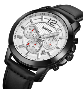 Skmei 1989 de alta gama relojes de hombres montre à quartz Relogio montre-bracelet ceinture montre et portefeuille ensemble pour hommes - Product Image 5