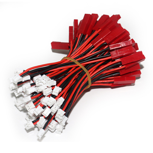 JST SIP 22AWG ขั้วต่อ2ขาตัวผู้ยาว75มม. สายซิลิกอนสำหรับ RC Drone FPV Drone LiPo แบตเตอรี่3D เครื่องพิมพ์กันน้ำ - Product Image 2