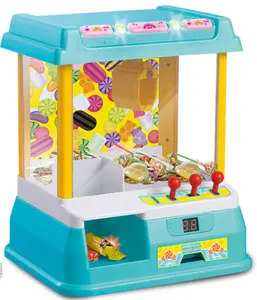 2024 Mesa DeskTop Mini Máquina De Garra De Plástico Candy Grabber Prêmio Dispenser Vending Coin Operated Arcade Toy para crianças Boy & Girls