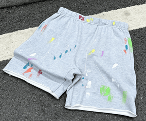 Custom High Quality Men's Vintage Casual 100% Cotton Breathable Elastic Waist Printed Logo OEM Service <b>Shorts</b> - Product Image 5