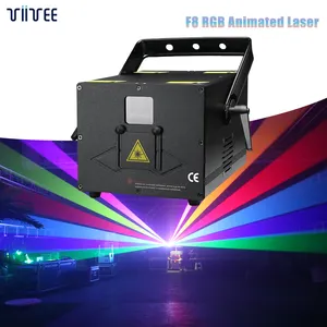 TIITEE 3w Rgb Laser Light Dj Disco Club 3 Watt Animation Laser Stage Light ILDA Lazer