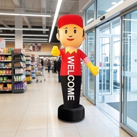 Tube à main de 3m de haut pour homme gonflable Air Dancer Sky Dancer Puppet pour la publicité Welcome Man for Outdoor Commercial Use