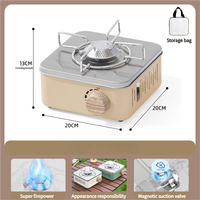 Mini réchaud à gaz portable pour camping, léger, de haute qualité, sûr, manuel, en métal, brûleur BBQ, gaz butane