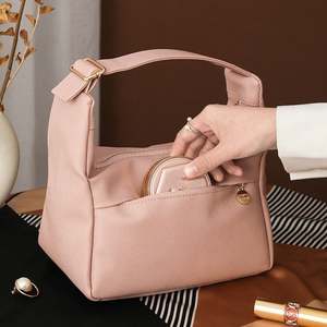 New Design Portable <b>Zipper</b> <b>Storage</b> Handbag PU Waterproof Makeup Organizer Pouch <b>Bag</b> Travel Cosmetics Toiletry Pouch <b>Bag</b> - Product Image 3