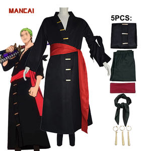Costume d'anime complet en direct d'usine, ensemble de vêtements, une pièce, costume de Luffy <span class=keywords><strong>Zoro</strong></span> pour Halloween, cosplay, fête, costume de Roronoa <span class=keywords><strong>Zoro</strong></span> - Product Image 6