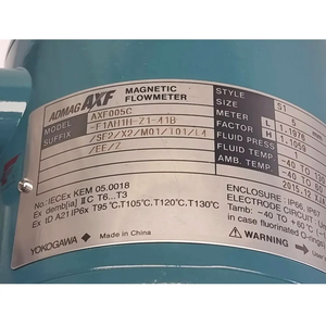 เครื่องวัดการไหล Yokogawa AXF005C ADMAG รุ่นดั้งเดิม DN5 ระดับ IP67 สูง 4-20mA HART สำหรับสารเคมี สารละลาย และน้ำเสีย - Product Image 5