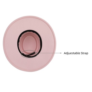 Sombrero Fedora de Estilo Retro Europeo Americano, con Lazo, Ala Ancha, Versátil, Ala Plana, de Lana Suave, de Fieltro Simple, para Hombres y Mujeres, Estilo Británico - Product Image 4