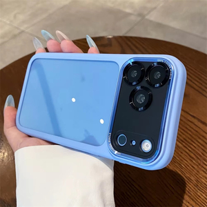 for iphone13 case with <b>back</b> camera <b>protector</b> clear acrylic pc,for iphone 17 blue phone cases - Product Image 1