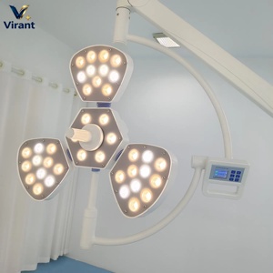 ไฟผ่าตัด LED สำหรับโรงพยาบาล ไฟผ่าตัดแบบไร้เงา อุปกรณ์สัตวแพทย์ ติดตั้งบนเพดาน แบบเคลื่อนย้ายได้ - Product Image 1