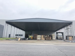 Auvent de garage en acier PVC de haute qualité pour grands événements, rangement de tente <span class=keywords><strong>coulissante</strong></span> personnalisé et bon marché, étanche pour l'extérieur - Product Image 2