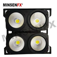 MINSENFX Deux yeux COB Lumière blanche et blanc chaud 2 en 1 Lumière de scène disco pour fête