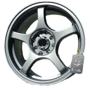 Ánh Sáng Trọng lượng đua hiệu suất bán buôn 16 inch 5 Lugs Hợp Kim Bánh xe vành Mag rines 5*114.3 Súng tinh thần màu xám JDM SH