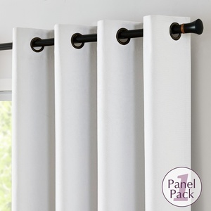 Thanh lịch 1-mảnh Thiết kế rắn màn rèm cửa & valances 96-inch cho phòng ngủ và khách sạn màu đen - Product Image 2