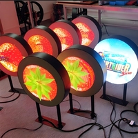 Signalisation et affichage numériques circulaires d'intérieur créatifs polychromes de logo de RVB P1.86 LED
