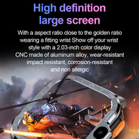 Jam Tangan Pintar Android PGD WATCH Layar HD 2.03in Kamera Ganda 200W+800W Kartu SIM 4G Monitor Detak Jantung WiFi