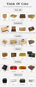 Factory Direct Delivery Wholesale Color Category Wood Crafts Boxes Custom Wooden Box Packaging Gift