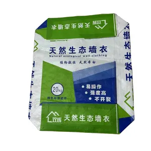 Building Materials Wall Putty Cement Valve Plastic Pp Woven Bag 40kg 50 Kg