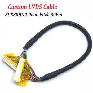 كابل داخلي مخصص بطول حسب الطلب من نوع Double FI-X30HL LVDS، بخطوة 1.0 مم و30 سنًا، مع طرف مطلي بالذهب، لشاشة العرض الطبية - Product Image 1
