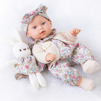Muñeca Reborn de 30CM, cuerpo completo de vinilo, simulación de bebé, lavable, muñeca de compañía, venta al por mayor.
