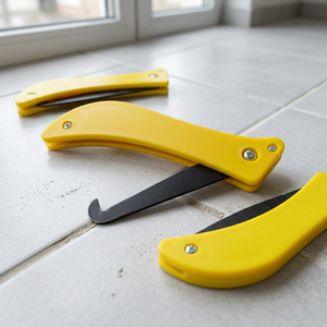 Ensemble de 3 nettoyeurs de joints de carrelage de 21 cm, couteau à lame en acier avec poignée ergonomique en nylon pour le nettoyage des joints de carrelage en céramique - Product Image 1