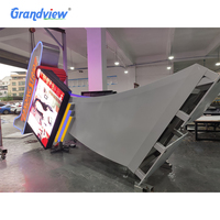 Pylône de signalisation directionnel en aluminium personnalisé en usine, panneau éclairé LED extérieur sur mesure pour station-service avec télécommande
