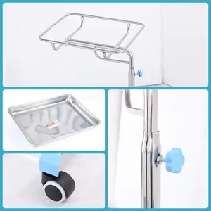 Mesa <span class=keywords><strong>de</strong></span> bandeja ajustable en altura <span class=keywords><strong>de</strong></span> grado hospitalario, construcción metálica para quirófano, carro metálico para el <span class=keywords><strong>cuidado</strong></span> <span class=keywords><strong>de</strong></span> ancianos <span class=keywords><strong>de</strong></span> Alzheimer - Product Image 5
