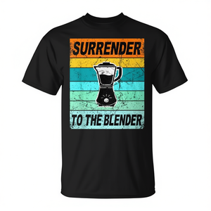 เสื้อยืดลายเรโทรสมูทตี้ Surrender To The Blender ดีไซน์สมูทตี้ผัก - Product Image 2