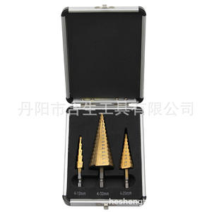 Mr <b>Drill</b> <b>Step</b> <b>Drill</b> Bit Set 4-12 4-20 4-32mm Hex Shank Titanium Plated For Metal Drilling - Product Image 5