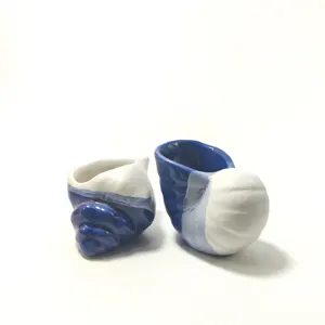 青と白の工芸品セラミック巻き貝ギフト異なる形状北欧クリエイティブ高品質スタイル家の装飾