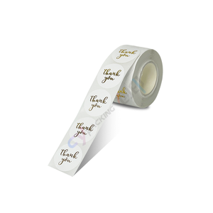 Etichette Rotonde Impermeabili 50MM Personalizzabili, Resistenti al Calore e all'Olio, Adesivi in Carta Scrivibile, Biglietti di Ringraziamento e <span class=keywords><strong>Auguri</strong></span> di <span class=keywords><strong>Compleanno</strong></span> - Product Image 4