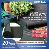 Tissu non tissé Spunbond agricole SSS/SS 97% anti-âge, anti-déchirure, pour l'ombrage et la barrière anti-mauvaises herbes en horticulture et aménagement paysager