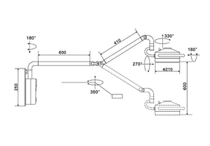 <span class=keywords><strong>Lampe</strong></span> sans ombre adaptée à l'examen oral chirurgical à LED dentaire et suspendu - Product Image 6