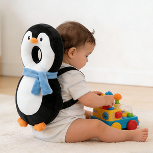 Coussin de protection pour la tête de bébé, sac à dos, coussin de sécurité réglable pour la marche des tout-petits, protection dorsale contre les chutes pour la marche des bébés - Product Image 4